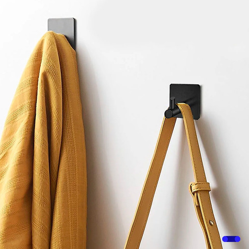 Set 9 Accesorios Minimalista De Baño Toallero Acero Inoxidable 9 Piezas Color Negro Kitul Home
