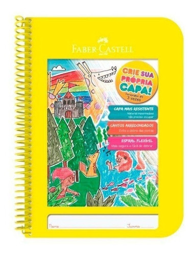 Caderno Criativo Faber Castel Todas As Cores 96 Folhas