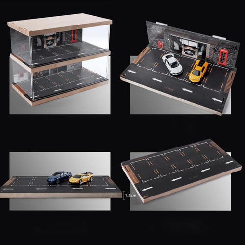 Estojo De Exibição De Carro Modelo 1/64, 4 Níveis