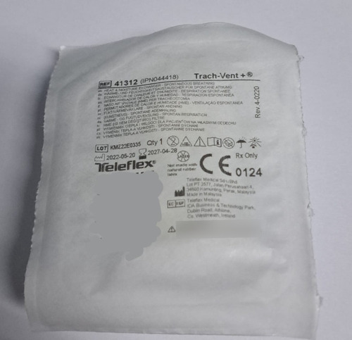 Imagen 3 de 3 de Filtro Humidificador Para Traqueostomía Trach-vent X 4 Unid.