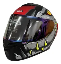 Comprar Casco Para Moto Nzi Trendy 3 Raptor Con Dos Visores +spoiler