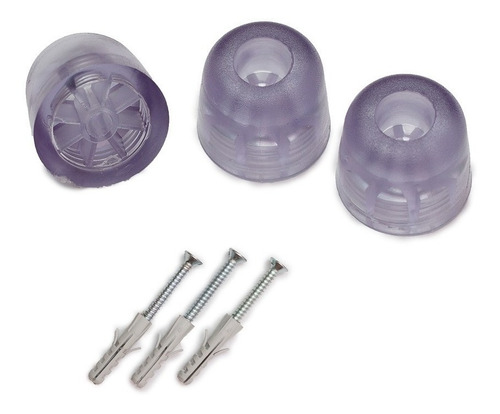 Imagem 1 de 2 de Batedor De Porta Amortecedor Pé De Apoio Pvc 5 Un