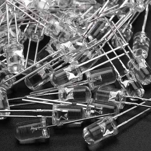 200 Luces Led De Diodo Blanco Cálido De 5 Mm, 3 V, 20 Ma, Lá