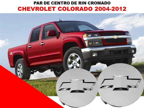 Par De Centros De Rin Chevrolet Colorado 04-12 83 Mm Cromado