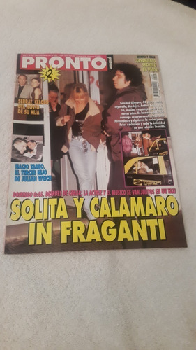 Revista Pronto Solita Y Calamaro In Fraganti -julio 1998 -