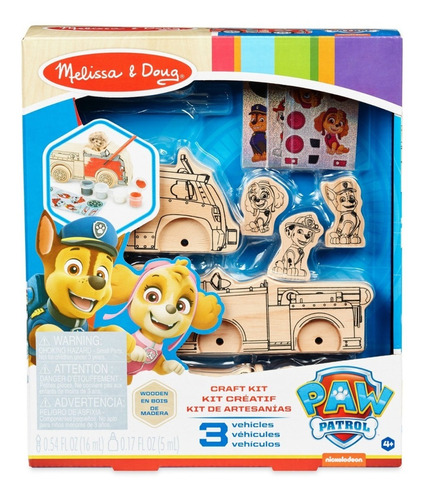 Set Figuras De Madera Para Pintar Paw Patrol Melissa & Doug