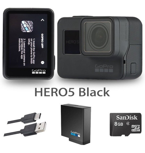 Gopro Hero 5 Black + Memoria Sd 64gb + Accesorios