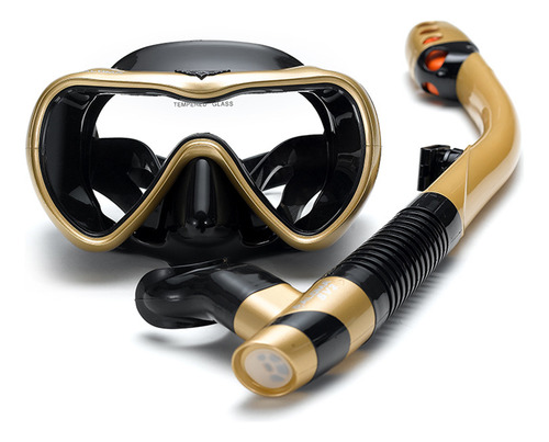 Set Snorkel Antivaho Natación Tubo Seco