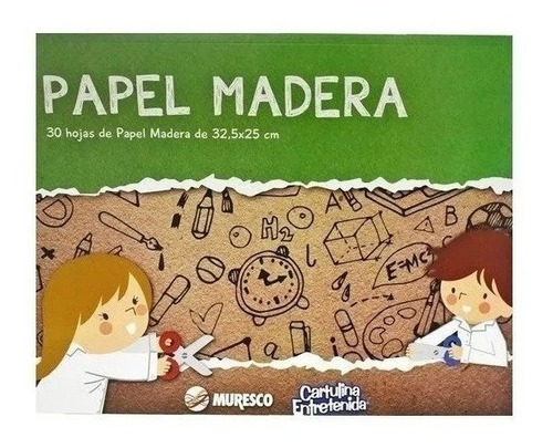 Block Hojas Muresco N°5 Papel Madera Kraft X 30 Hojas