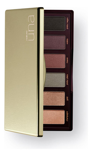 Palette De Sombras 6 Tons Una Glam - 6g Natura 6
