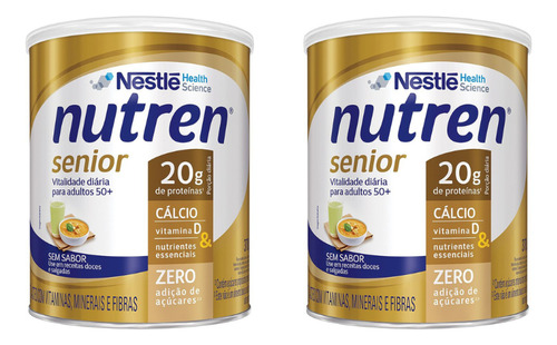 Nutren Senior Pó Sem Sabor 370g Lata C/ 2un