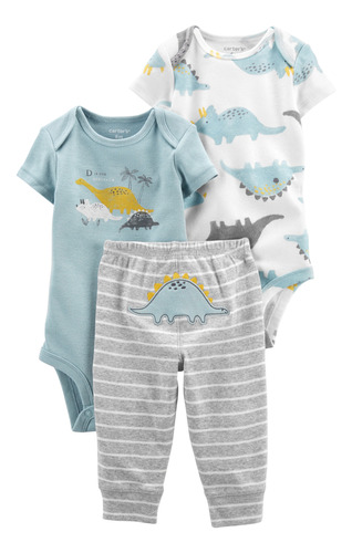 Set 3pc Pantalon Dinosaurios Algodon Carters 1l761910