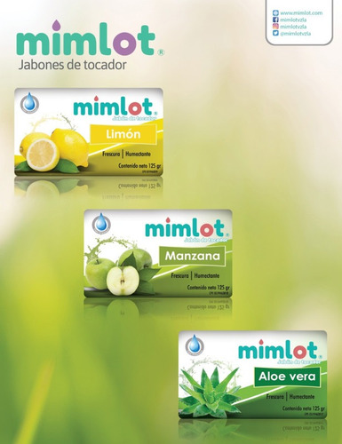 Imagen 2 de 3 de Jabon De Tocador Mimlot Manzana 125g X 72