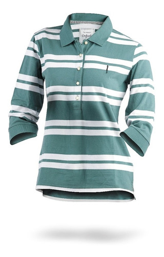Chomba Oxford Mujer Hollie Manga 3/4 Algodón