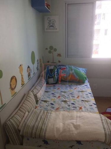 Imagem 5 de 17 de Ref 10.727 Apartamento No Parque Maria Domitila, Com 2 Dorms, 1 Vaga, Varanda C/ Vidros , Móveis Planejados,área De Lazer. Aceita Permuta - 10727