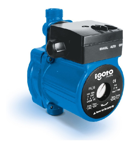 Imagen 3 de 4 de Bomba Presurizador 1/6hp Boiler Calentador Solar Igoto Pac16