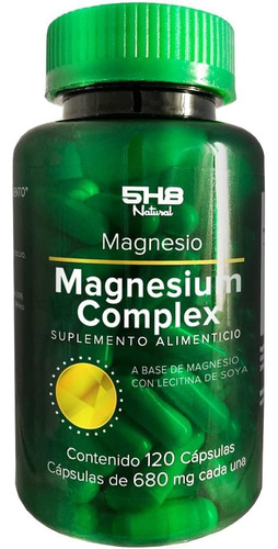 5h8 Magnesio Complex 120 Capsulas 680 Mg Sabor Sin Sabor