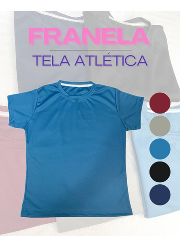 Franelas Manga Corta Tela Atletica