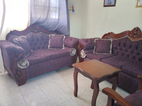 Imagen 2 de 4 de Especial De Juego De Mueble De Sala En Caoba.