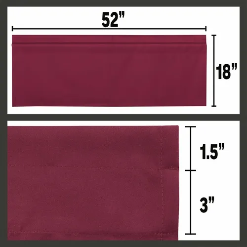 Cortinas Blackout Valance Para Janela De Cozinha E Banheiro ...