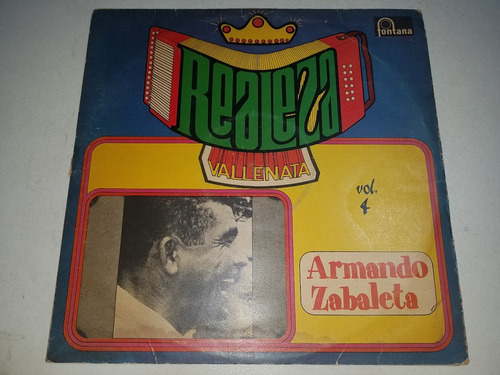 Lp Vinilo Disco Acetato Armando Zabaleta Realeza Vallenata