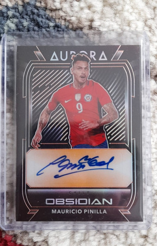 .- Carta Mauricio Pinilla Seleccion Chilena Panini Firmada