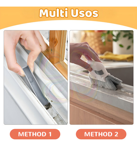 Cepillo Limpieza Ventanas Recogedor + Repuesto Esponja Color Gris