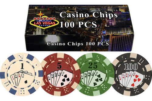 100 Fichas De Poker Las Vegas