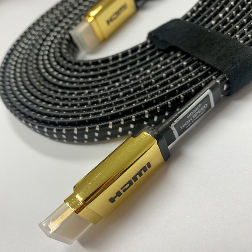 Imagen 2 de 9 de Cable Hdmi 4k 2.0 Mallado Largo 5 Metros Máxima Resolución