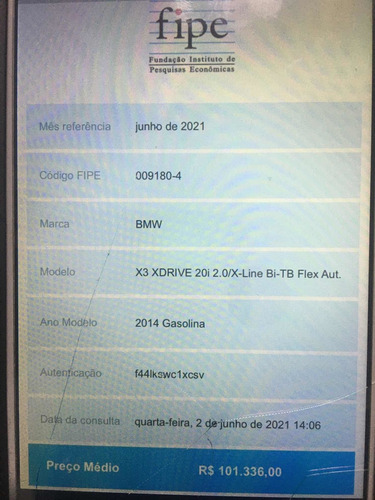 Bmw X3 2014 2.0 Xdrive20i 5p