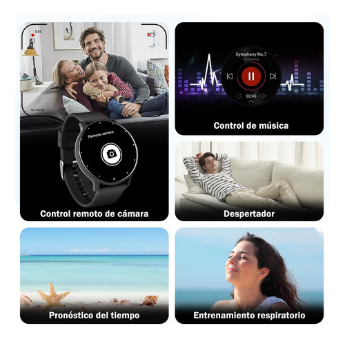 Smartwatch Reloj Deportivo Supercenter Zl02d De Silicona
