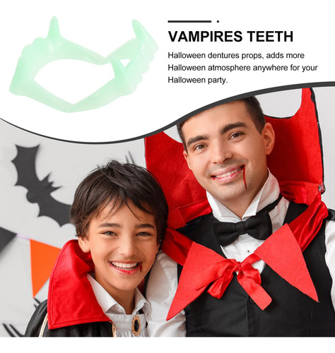 50 Piezas De Horrible Dentadura Artificial Luminosa Para Hal