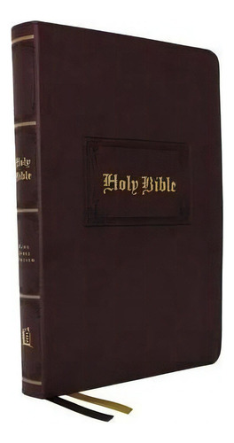Kjv, Large Print Center-column Reference Bible, Leathersoft, Brown, Red Letter, Comfort Print : H..., De Thomas Nelson. Editorial Thomas Nelson Publishers En Inglés