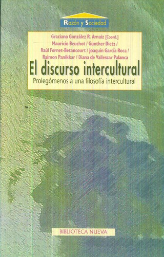 Libro El Discurso Intercultural. De Mauricio Beuchot Gracian