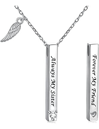 Collares De Plata De Ley 925 Con Alas De Ángel Para Mejores