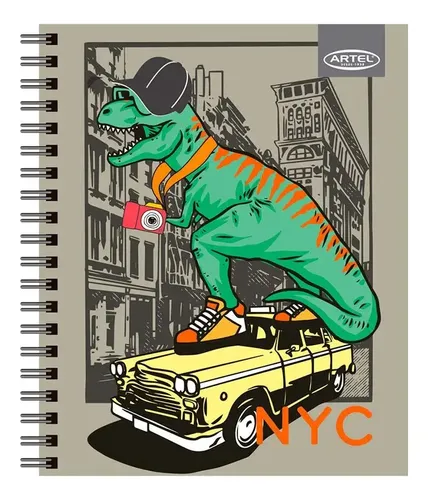 Cuaderno Universitario Dino M7 100 Hojas Artel