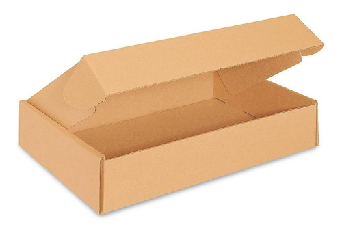 Cajas Kraft Con Pestañas Para Envíos - 36x25x8cm - 50/paq