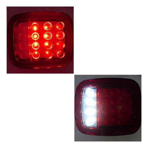 Foco Farol Led Para Camión / Carro De Arrastre 12v Set X2