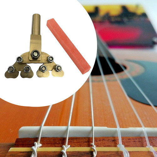 Guitarra Fractal Fret Prensa, Herramienta De Pulido Rojo