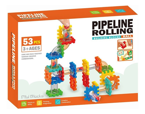 Tobogan Pista De Canicas Pipeline Rolling 53 Piezas