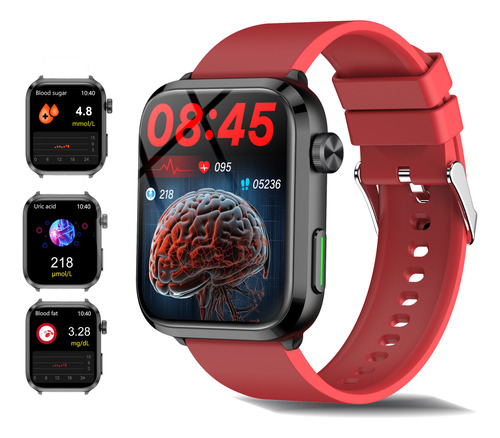 Smart Watch Para Hombre Ecg Glucemia Presión Arterial 2023