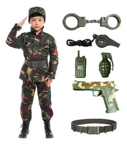 Disfraz De Soldado Para Niños Cos, Fiesta Infantil, Disfraz