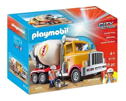 Imagen 1 de 8 de Playmobil 9116 City Action Camion De Obra Playking