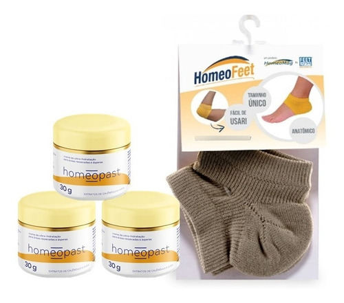 Kit Três Cremes Homeopast E Meia Homeofeet - Homeomag