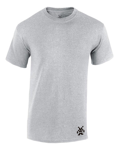 Remate!! Playera Gris Hombre Jhk Slim Fit Algodon Premium