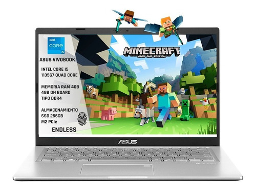 Portatil Asus Core I5 1135g7 X415ea 4gb 256gb 14 Fhd Laptop