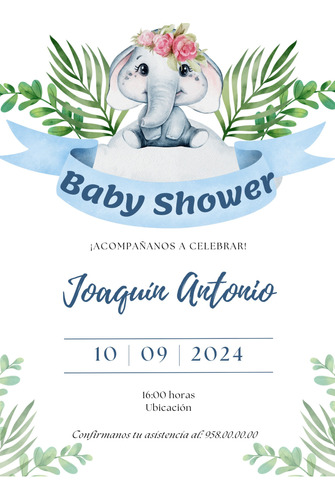 Tarjetas Personalizadas  Baby Shower Niña / Niño 40 Unids 