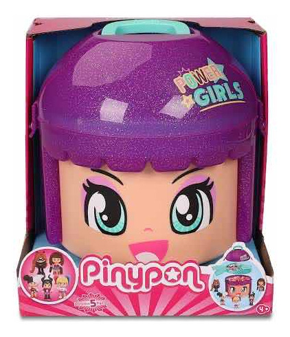 Set De Contenedor Pinypon Power Girls Fuguras Incluidas