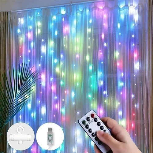 Cortina Led De 3 M X 3 M Para Decoración De Fiestas Y Bodas