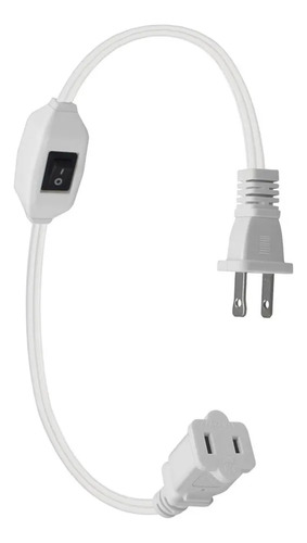 Cable De Extensión De 12,6 Con Interruptor, Enchufe De Ca